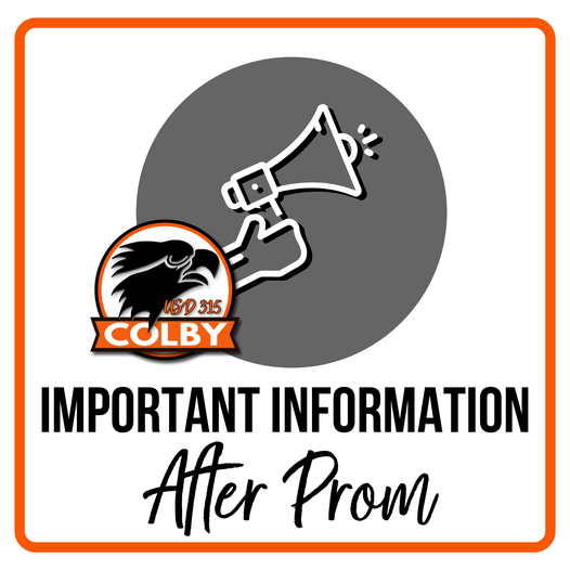 Colby important information after prom